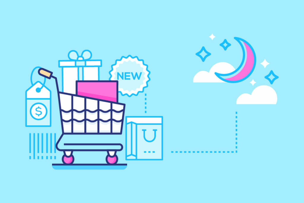 fare shopping online durante la notte