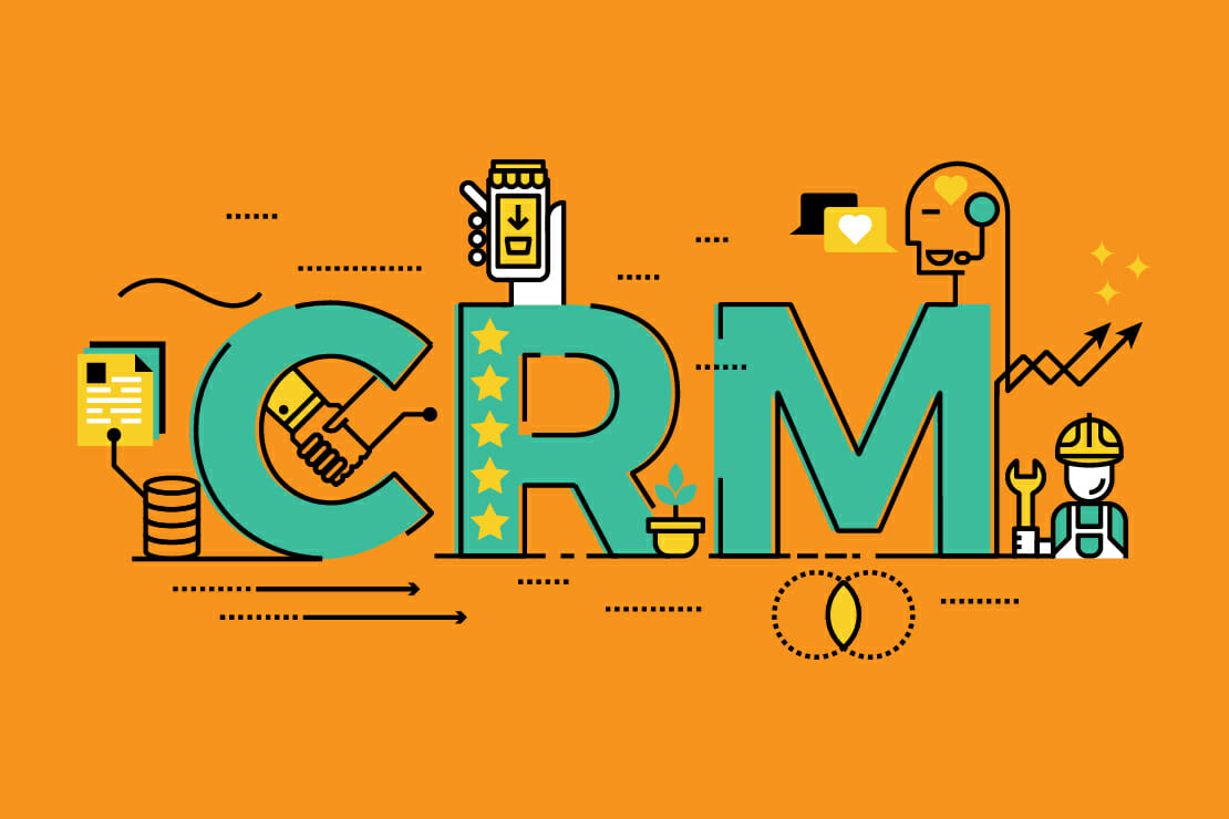 CRM per e-commerce poster